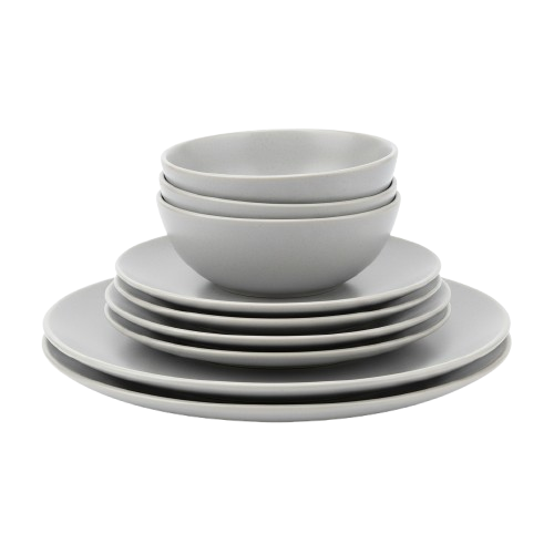 Conjunto de pratos de porcelana